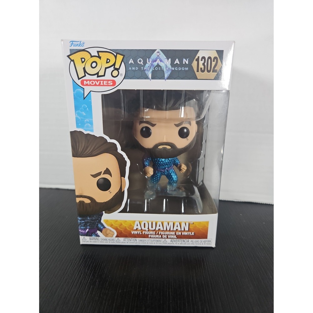 Aquaman & The Lost Kingdom: Aquaman Funko Pop Collectible # 1302 New In Box